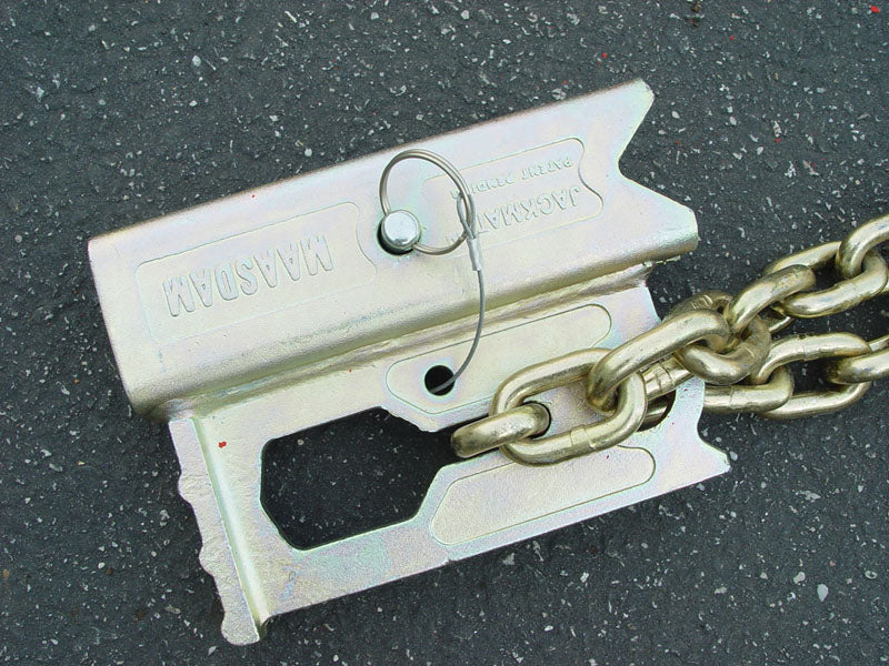 Curt Manufacturing 3/8" x 20' Grade 70 Chain With Clevis Grab Hooks (J311)