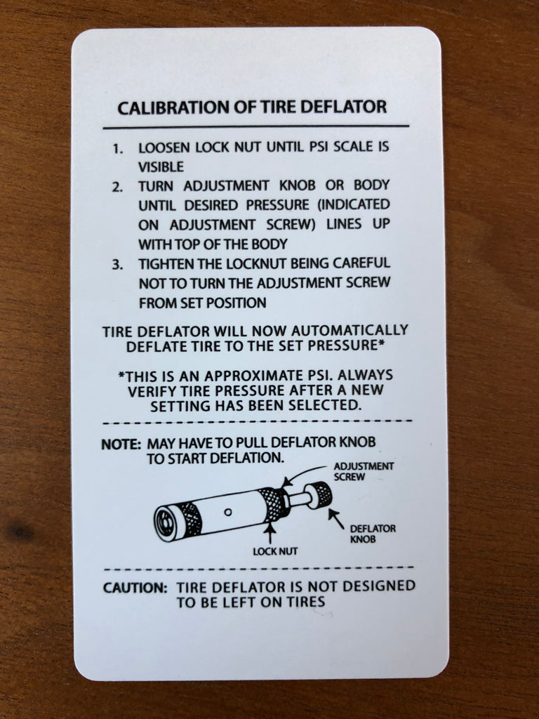 J.T. Brooks Automatic Tire Deflators PRO (ATDP4)