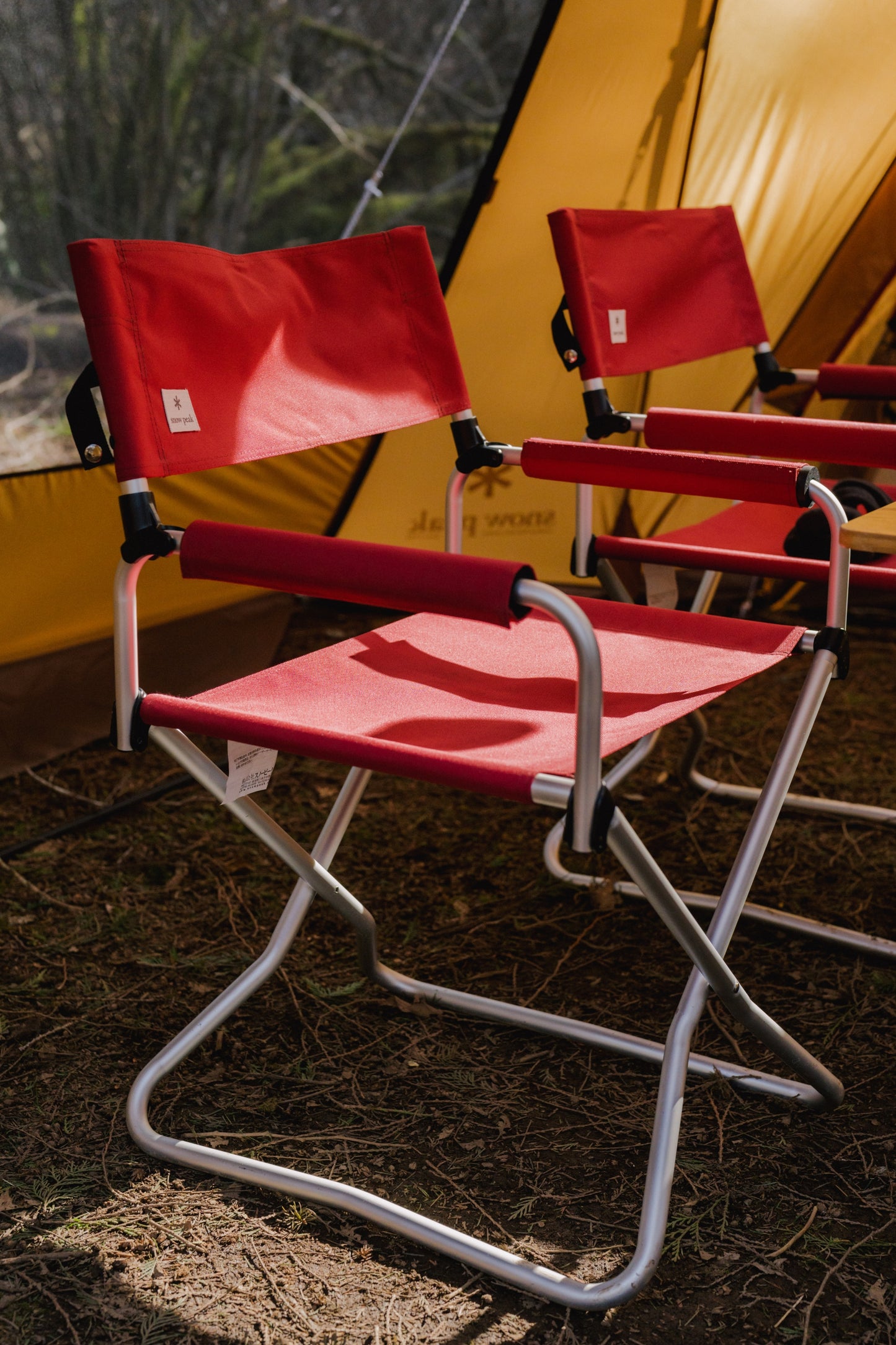 Snow Peak Red Folding Dining Chair (LV-077RD)