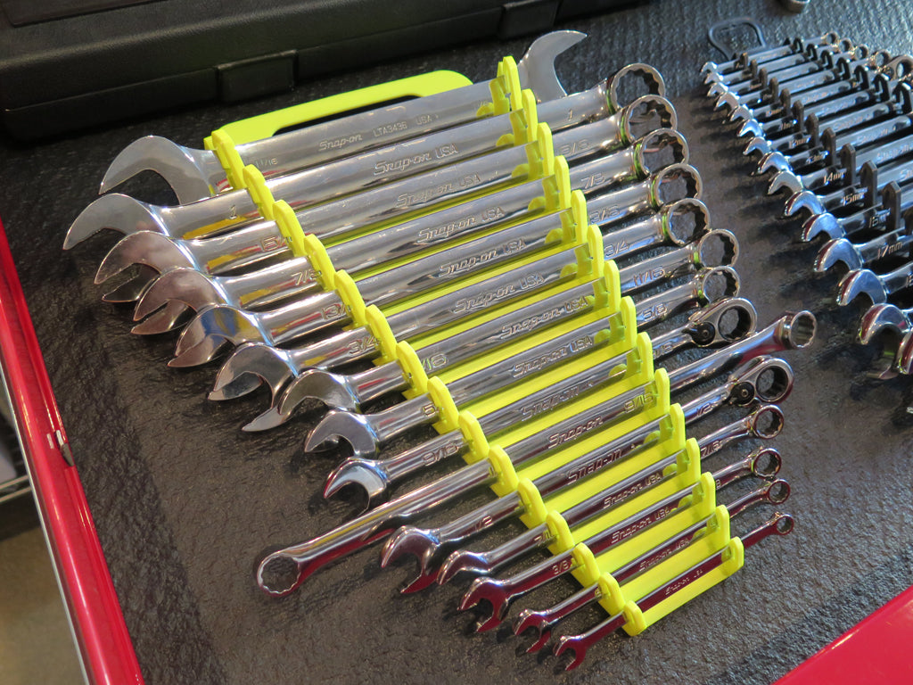 Ernst Manufacturing 15 Tool HIVIZ Gripper Wrench Organizer (5082HV)