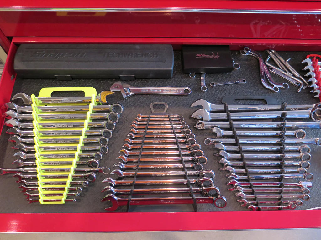 Ernst Manufacturing 15 Tool BLACK Reverse Gripper Wrench Organizer (5189)