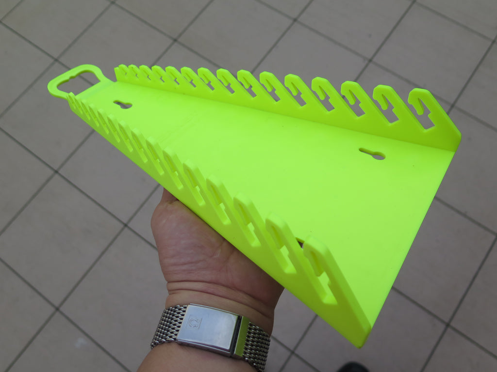 Ernst Manufacturing 15 Tool HIVIZ Reverse Gripper Wrench Organizer (5182HV)