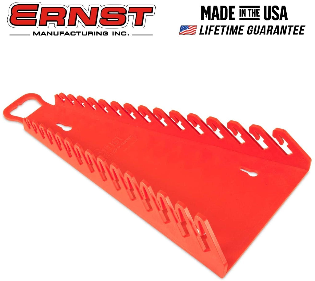 Ernst Manufacturing 15 Tool RED Reverse Gripper Wrench Organizer (5188)