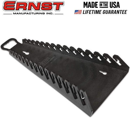 Ernst Manufacturing 15 Tool BLACK Reverse Gripper Wrench Organizer (5189)