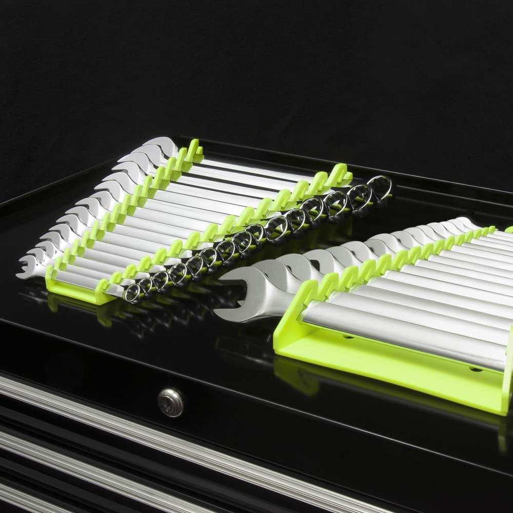 Ernst Manufacturing 15 Tool HIVIZ Reverse Gripper Wrench Organizer (5182HV)