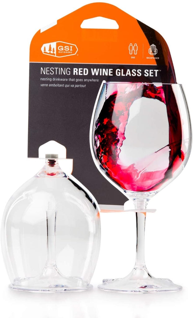 GSI Outdoors Nesting Red Wine Glass Set (79312)