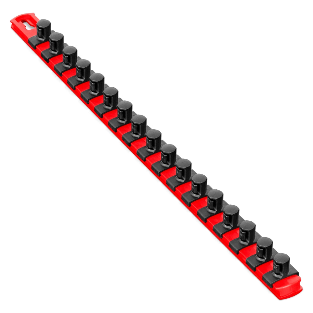 Ernst Manufacturing RED Magnetic Socket Organizer With 1/2" Twist Lock Clips (8402M)