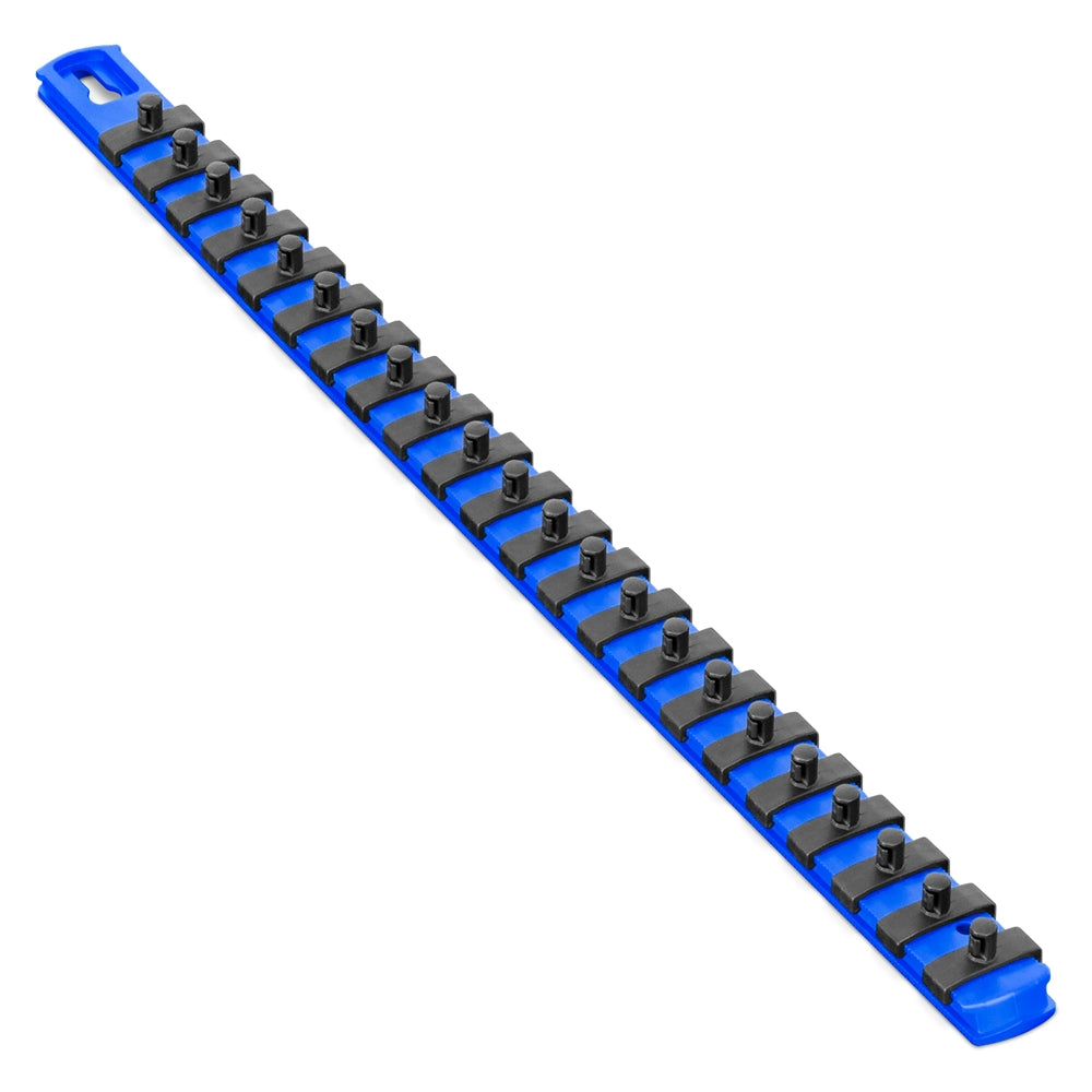 Ernst Manufacturing BLUE Magnetic Socket Organizer With 1/4" Twist Lock Clips (8403M)