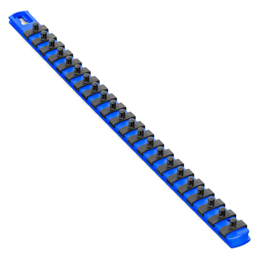 Ernst Manufacturing BLUE Magnetic Socket Organizer With 1/4" Twist Lock Clips (8403M)