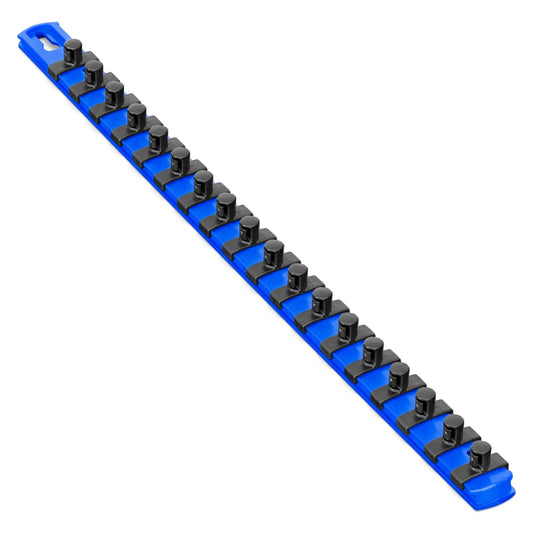 Ernst Manufacturing BLUE Magnetic Socket Organizer With 3/8" Twist Lock Clips (8404M)