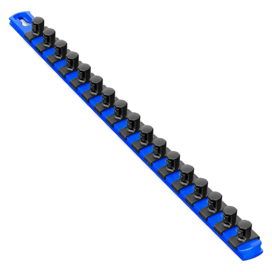 Ernst Manufacturing BLUE Magnetic Socket Organizer With 1/2" Twist Lock Clips (8405M)