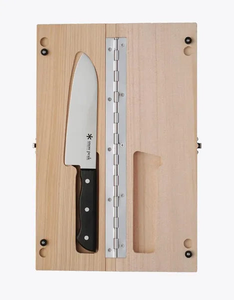 CS-208SnowPeakCuttingBoardSetL02 Expedition Exchange Folding Santoku Knife Protected Within