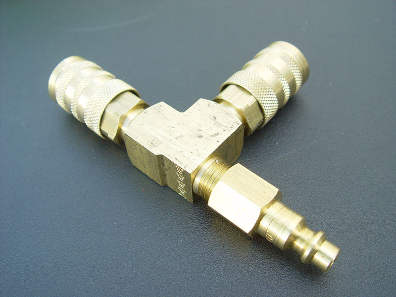 Coilhose Pneumatics Solid Brass Air Line Splitter (A965DD)