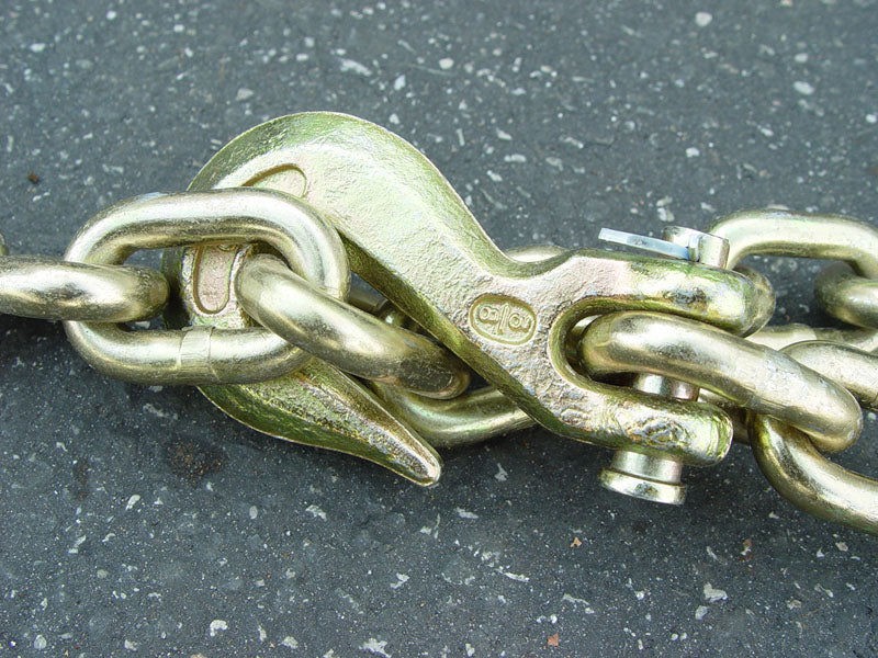 Curt Manufacturing 3/8" x 20' Grade 70 Chain With Clevis Grab Hooks (J311)