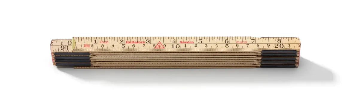 Hultafors Inch-Centimeter Wooden Folding Ruler 61-2-10 (100504U)