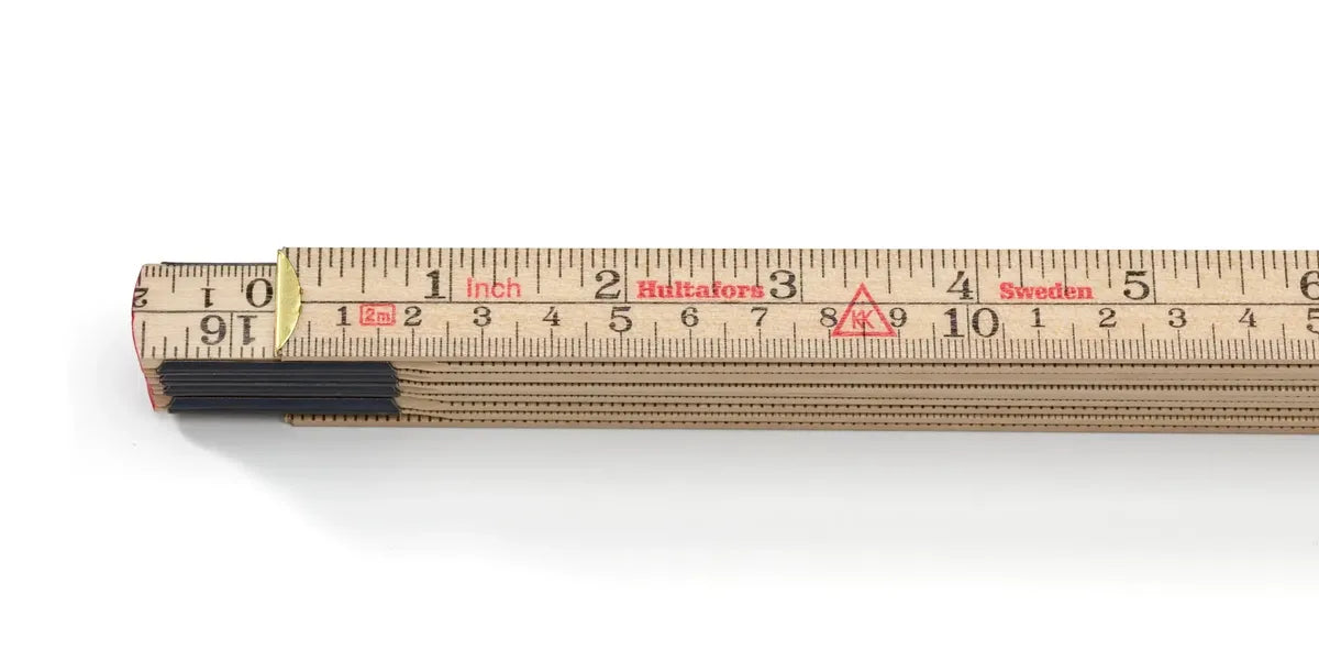 Hultafors Inch-Centimeter Wooden Folding Ruler 61-2-10 (100504U)