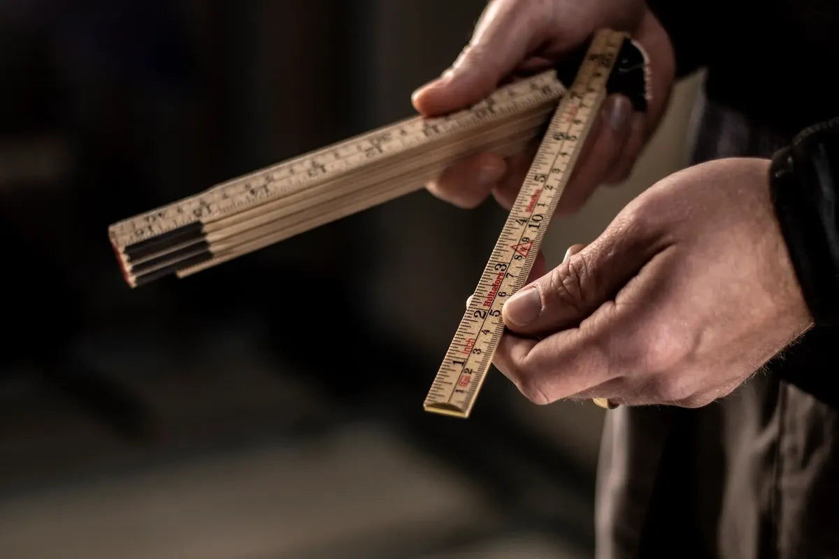 Hultafors Inch-Centimeter Wooden Folding Ruler 61-2-10 (100504U)