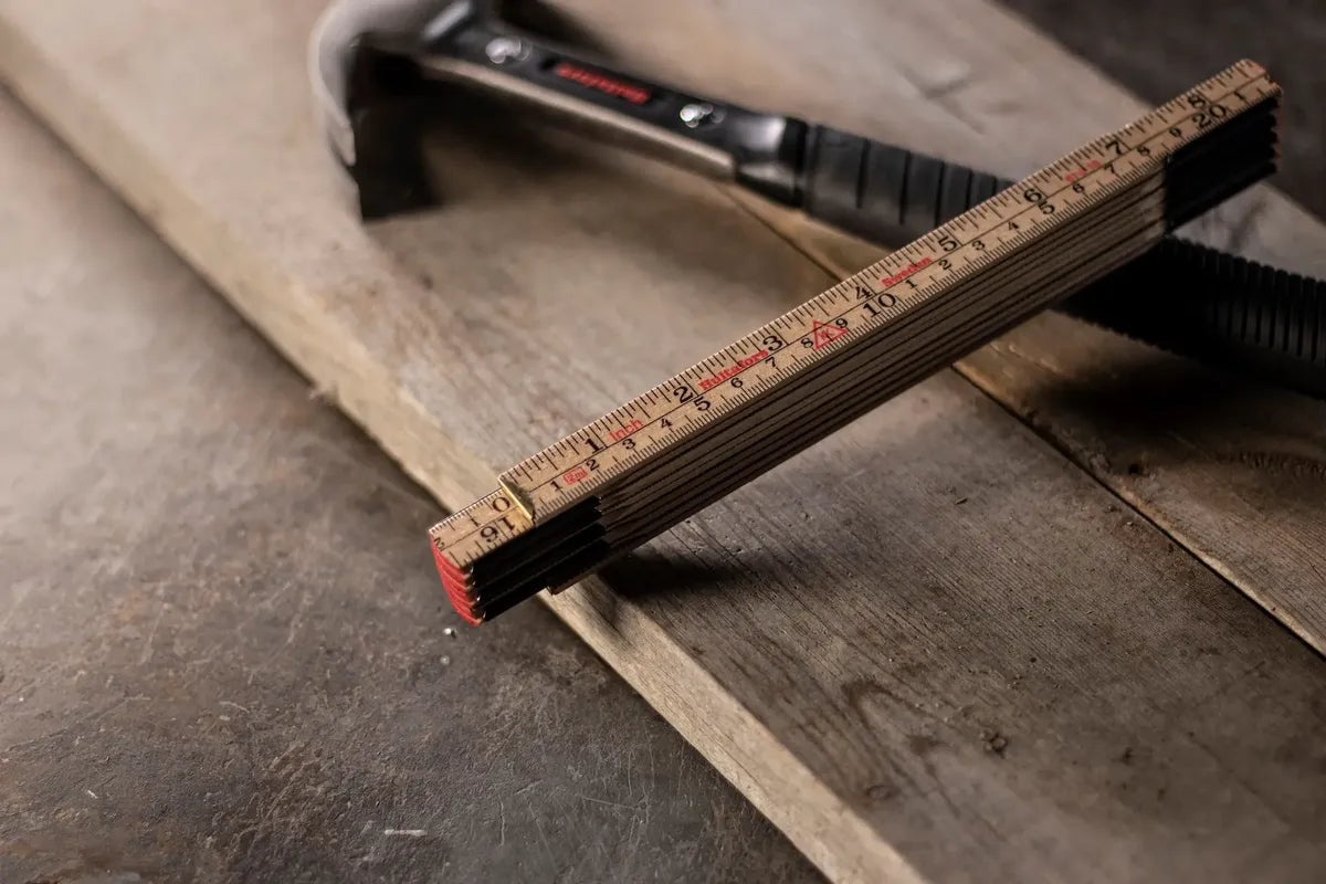 Hultafors Inch-Centimeter Wooden Folding Ruler 61-2-10 (100504U)