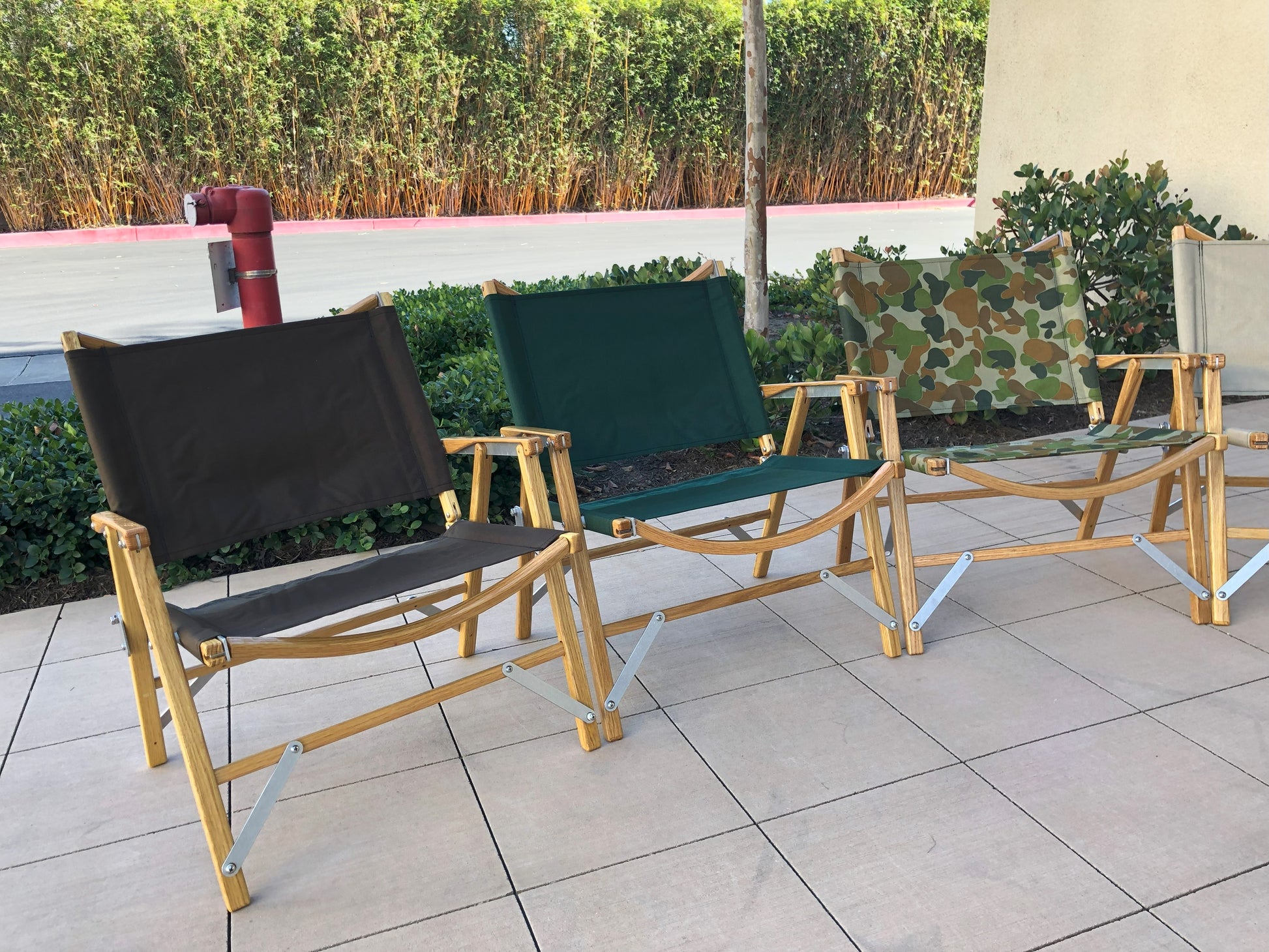 Kermit Chairs Brown Forest Green AUSCAM Camouflage Tan at Expedition Exchange