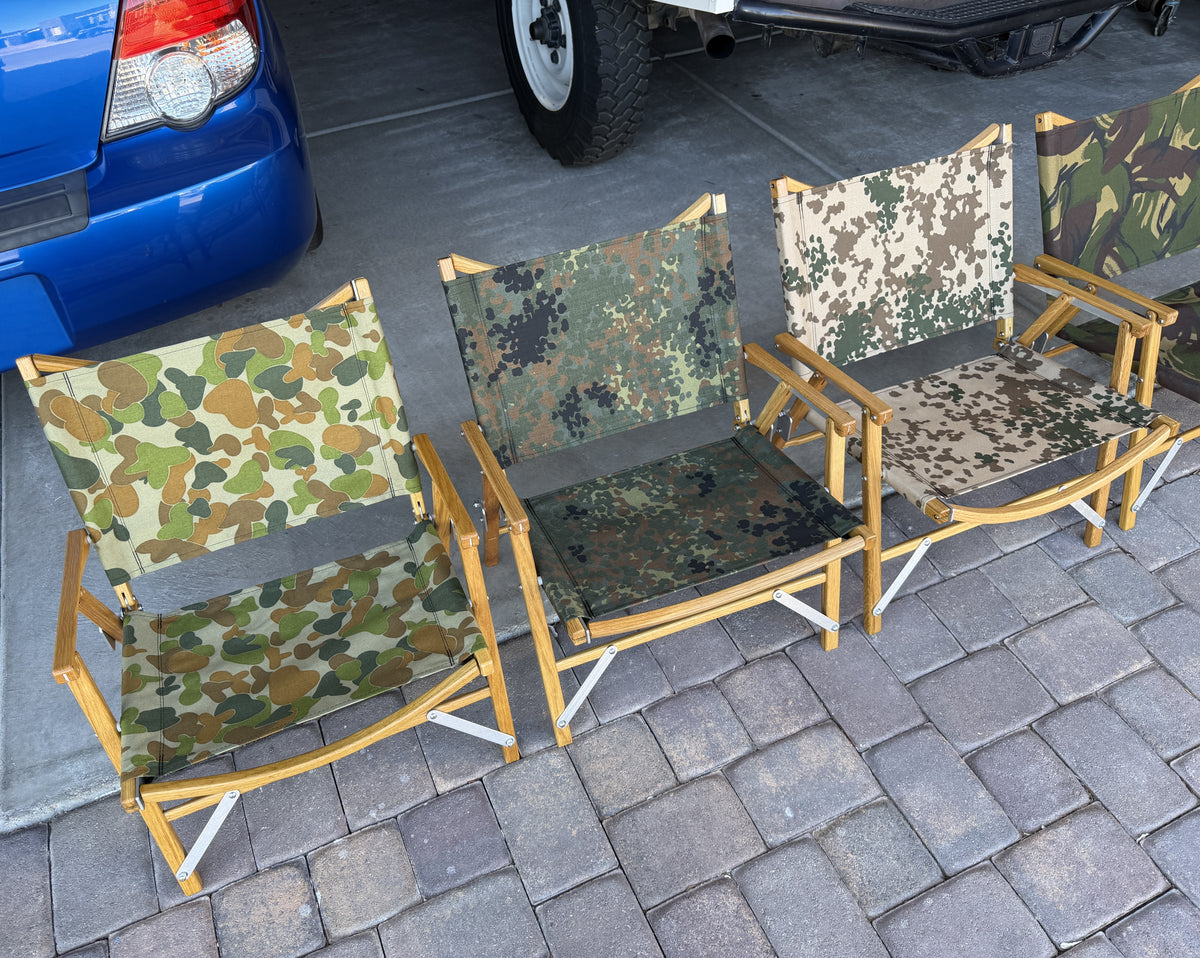 Kermit Chair Co. Tropentarn Touring Chair (KCC-TROPENTARN) AUSCAM Flecktarn Woodland DPM Dispersed Pattern Material