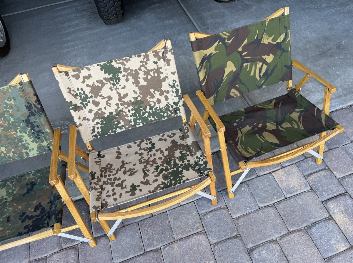 Kermit Chair Co. Tropentarn Touring Chair (KCC-TROPENTARN) Flecktarn Woodland DPM Dispersed Pattern Material