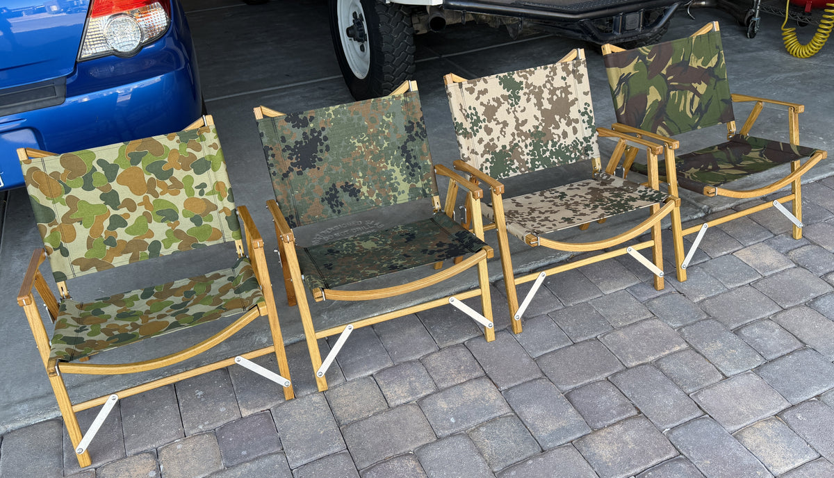 Kermit Chair Co. Tropentarn Touring Chair (KCC-TROPENTARN) AUSCAM Flecktarn DPM Woodland Camouflage Dispersed Pattern Material 1000D Cordura