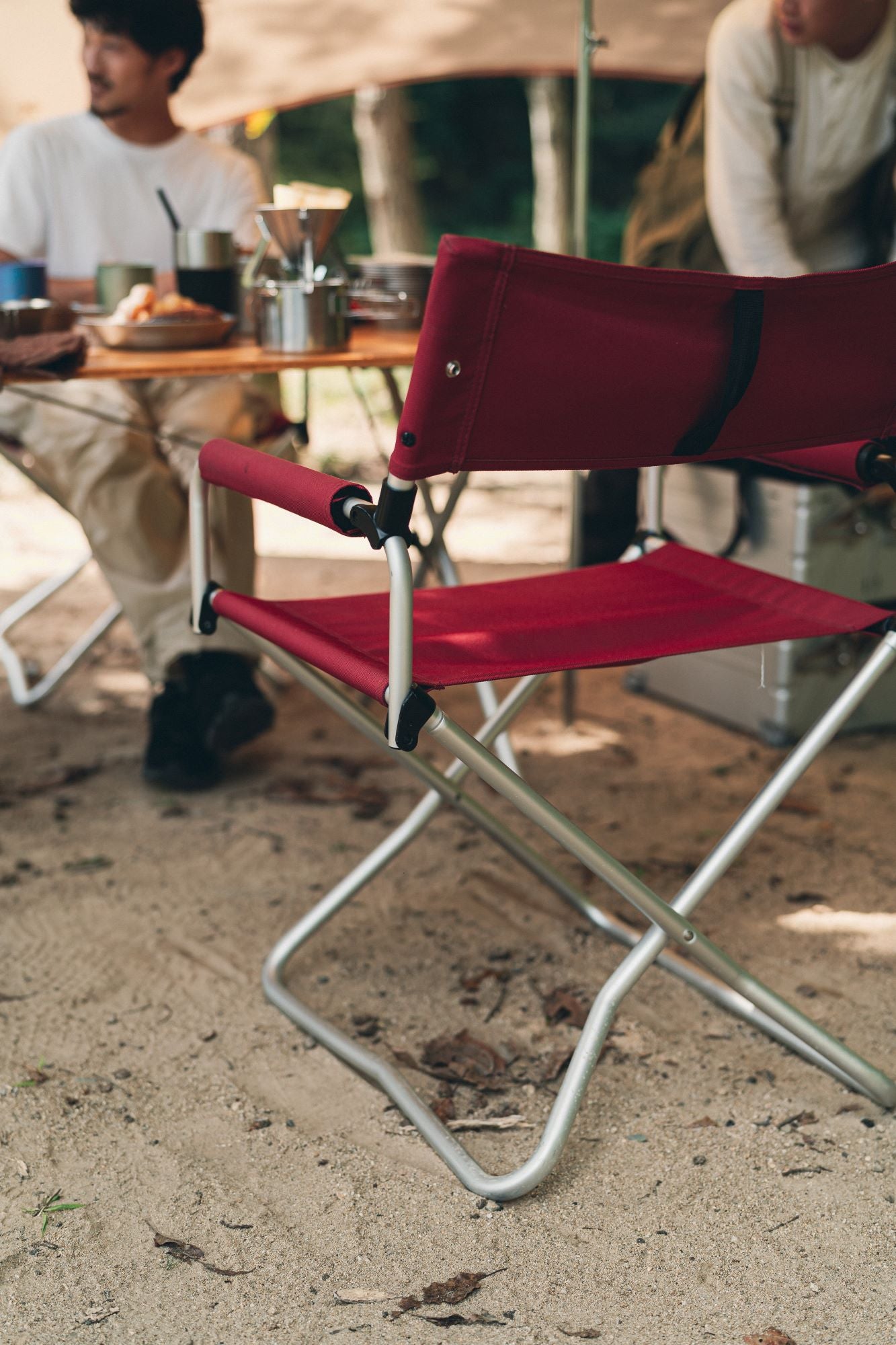 Snow Peak Red Folding Dining Chair (LV-077RD)