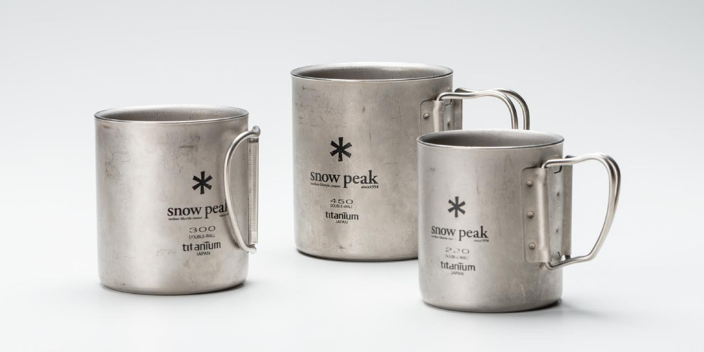 Snow Peak Titanium Double Wall Cup 450 (MG-153)
