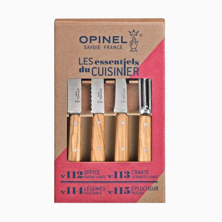Opinel Les Essentiels du Cuisinier Olivewood Set (002163) Expedition Exchange Gift Box Set