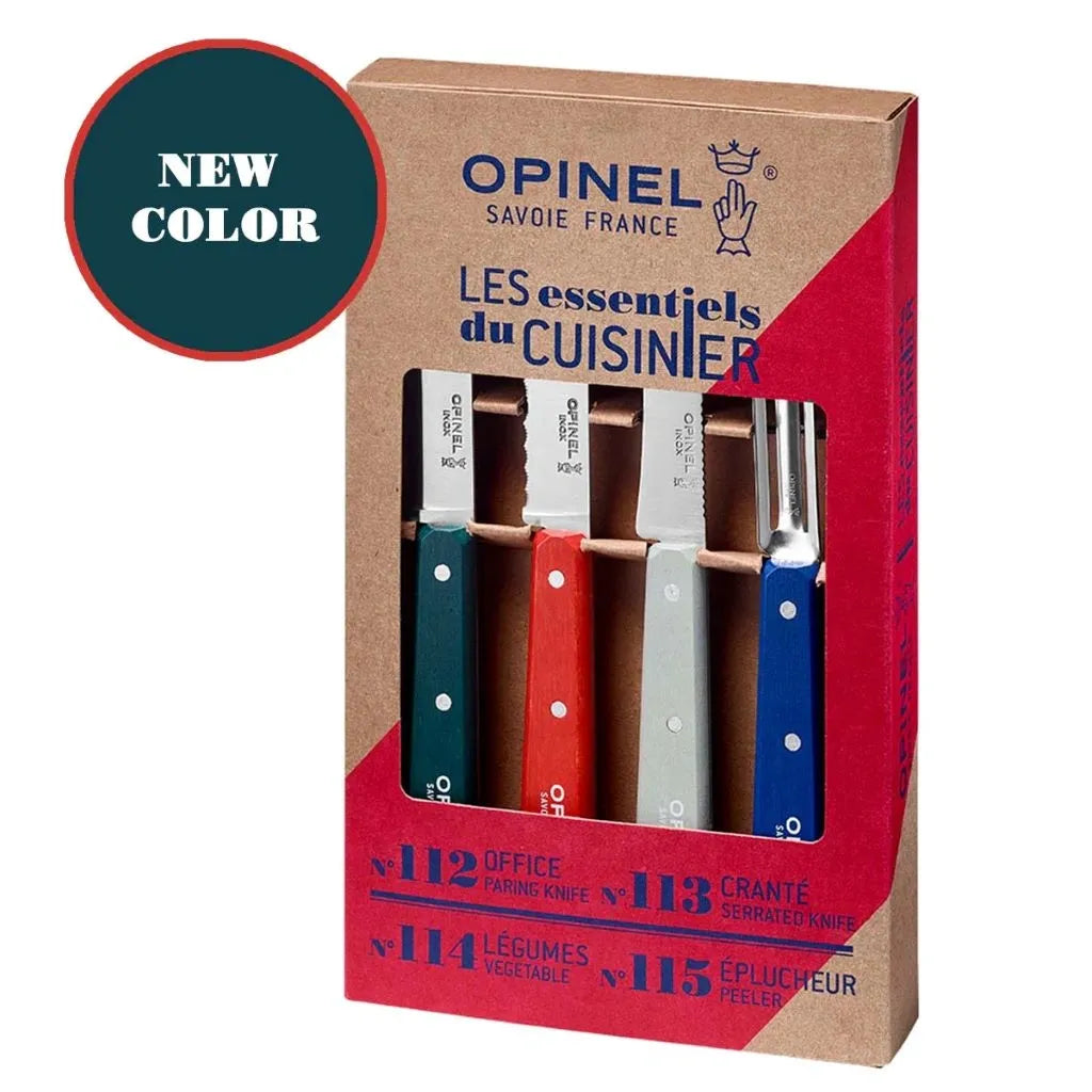 Opinel Les Essentiels du Cuisinier Primo Set (002576) Expedition Exchange Boxed Set Green Orange Gray Blue