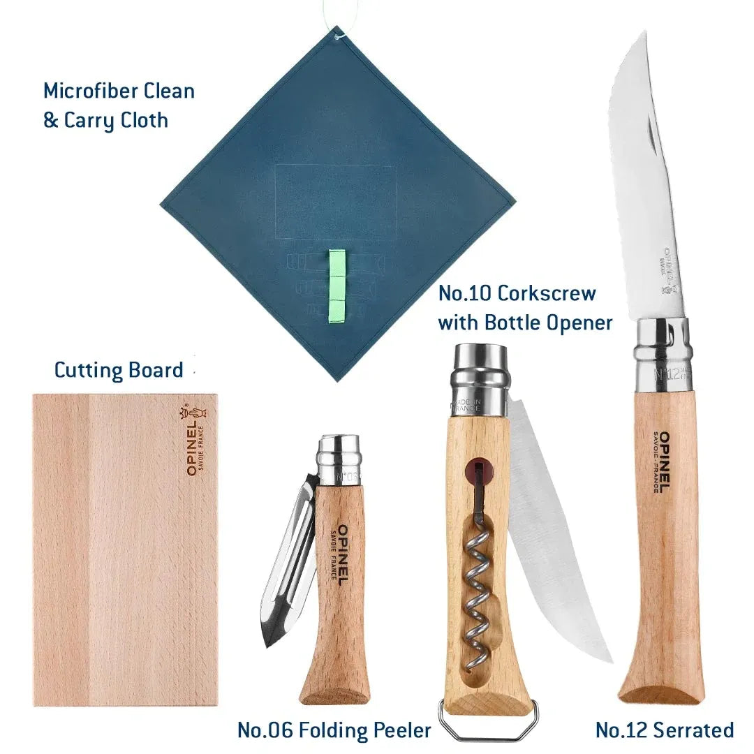 Opinel Nomad Cooking Kit With Bottle Opener Knife (002614) Expedition Exchange Size Comparisons
