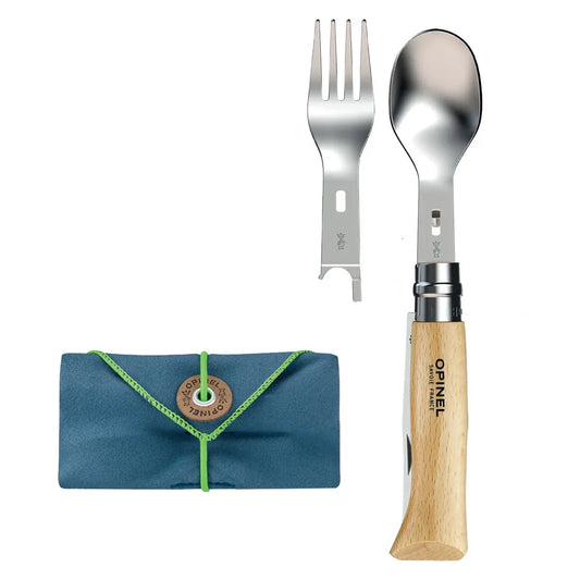 Opinel Picnic+ Cutlery Complete Set with No.08 Folding Knife (002500)
