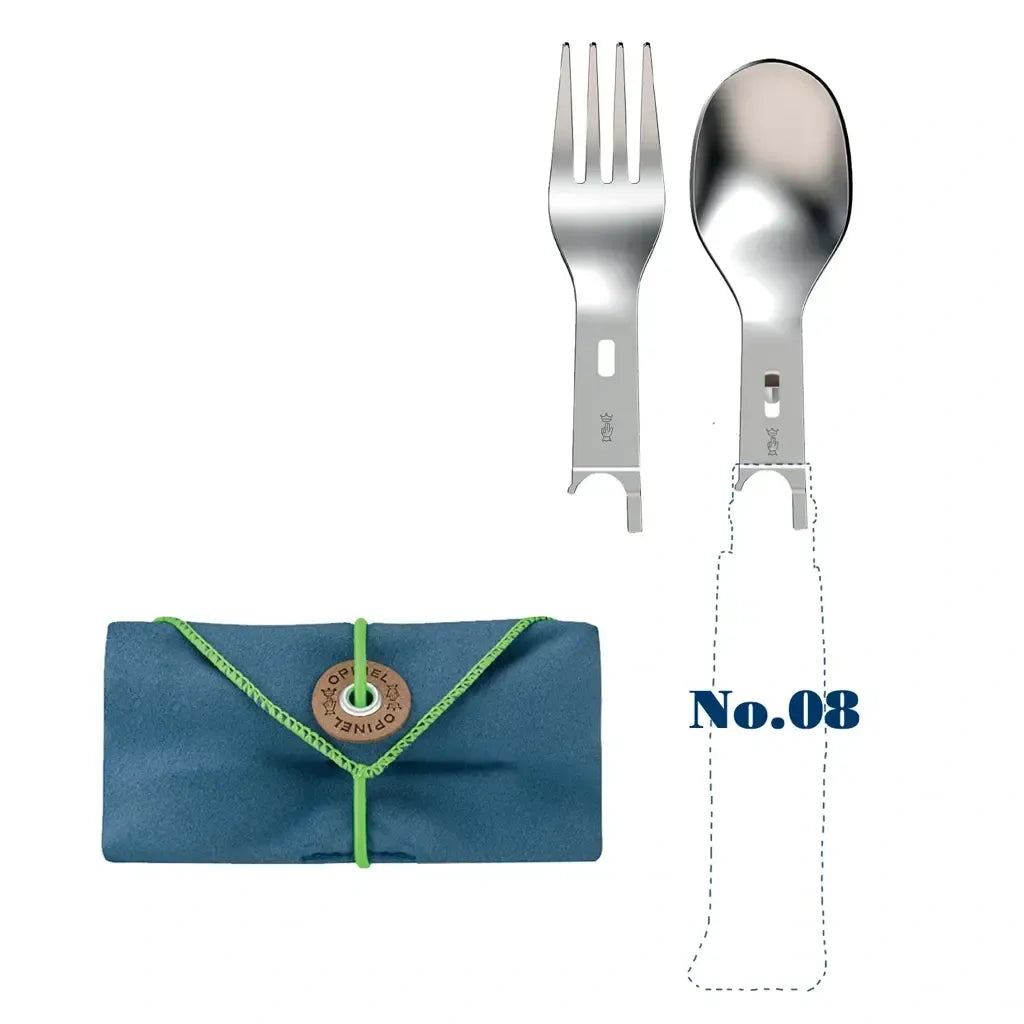 Opinel Picnic+ Cutlery Insert Set (002501) Fork Spoon Microfiber Expedition Exchange No.08