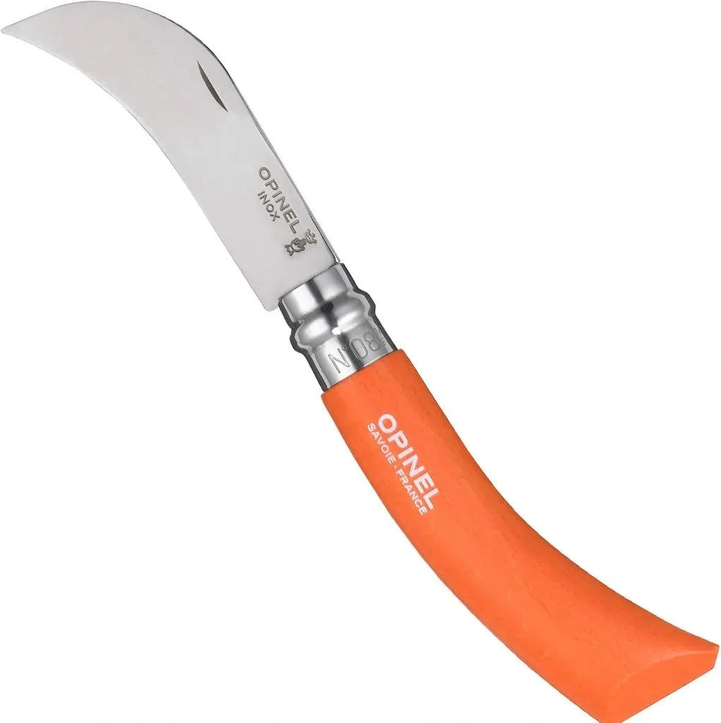 Opinel Stainless & Carbon Steel Garden Knife Trio, 3 Colors (001617) Expedition Exchange No.12 Folding Saw Knife No.08 Pruner Folding Knife No.08 Gardening Knife