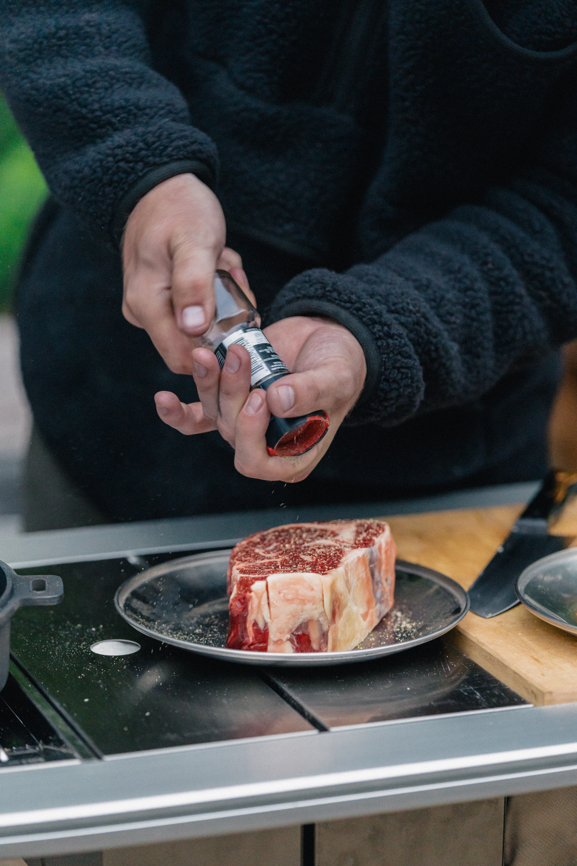 CS-208SnowPeakCuttingBoardSetL02 Expedition Exchange Pepper Steak Tableware Family L Stainless Plate IGT Iron Grill Table System Santoku Knife Stainless Half Inserts Flat Burner