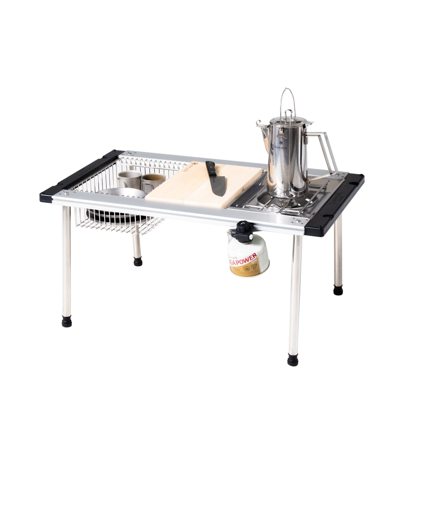 Snow Peak Classic Kettle 1.8 (CS-270) Expedition Exchange IGT Iron Grill Table System Deep Mesh Innert Net Flat Burner Gigapower Isobutane Fuel