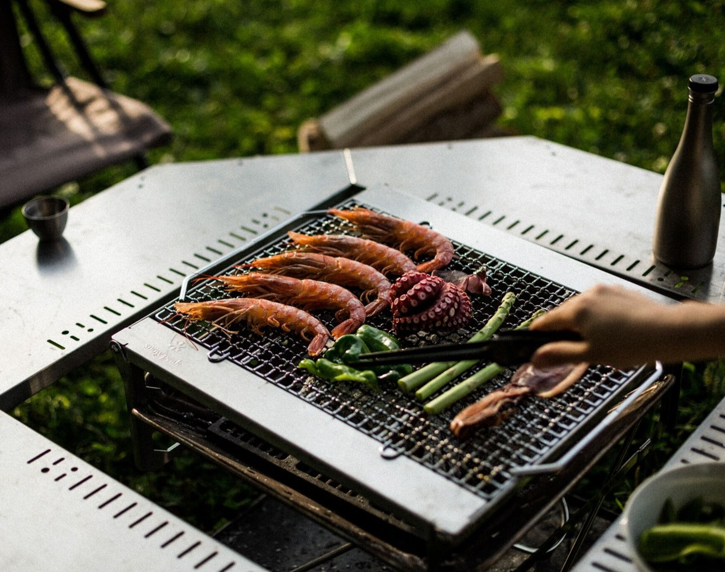 Snow Peak Takibi Fire & Grill Pack & Carry Fireplace Kit (ST-032SETS)