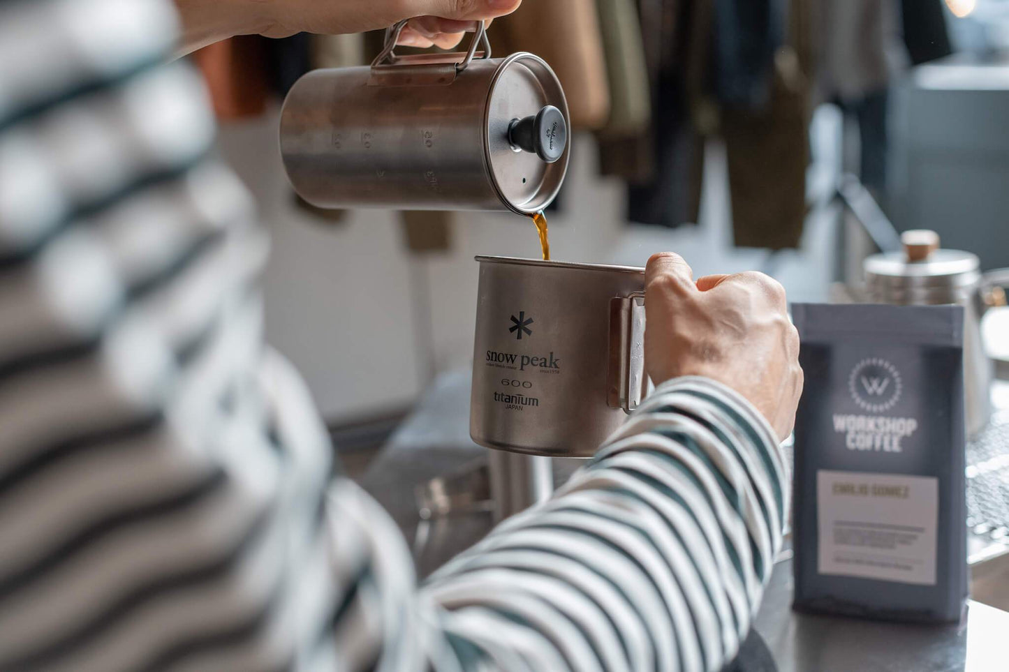 Snow Peak Titanium Cafe Press (CS-111)