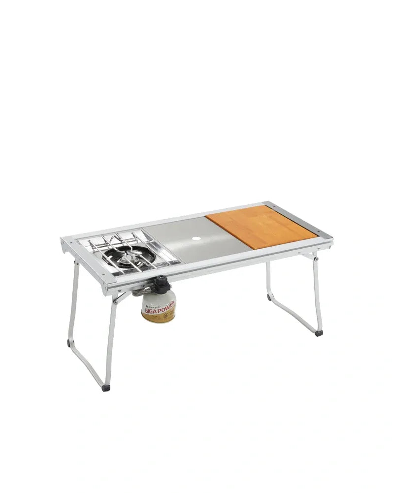 Snow Peak Entry IGT (CK-080) Expedition Exchange Bamboo Insert Stainless Insert Flat Burner Gigapower Isobutane Fuel 250