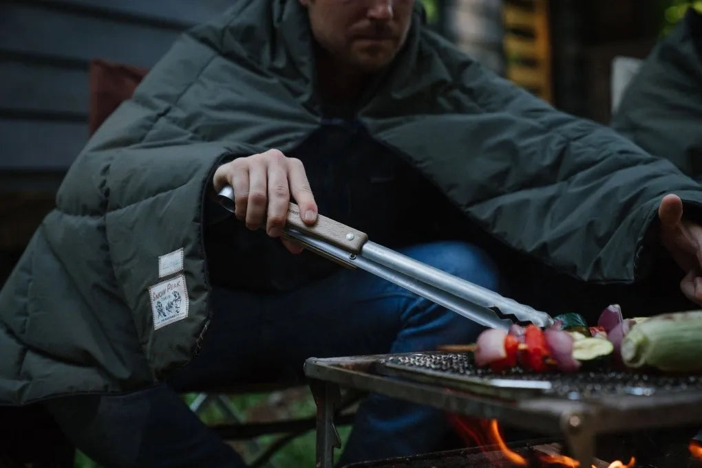 Snow Peak Fire Tongs (N-020) Expedition Exchange Takibi Large Fireplace Set Grill Net Riser Frame