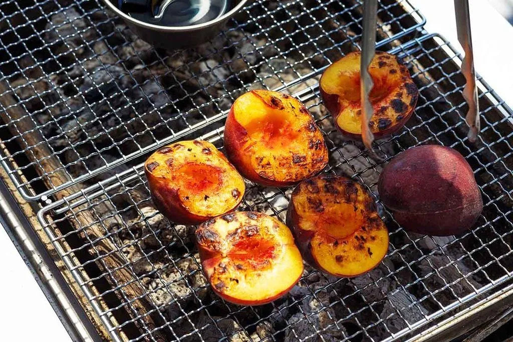 Snow Peak Fire Tongs (N-020) Expedition Exchange Double BBQ Box Grilled Peaches Grill Stainless Half Pro