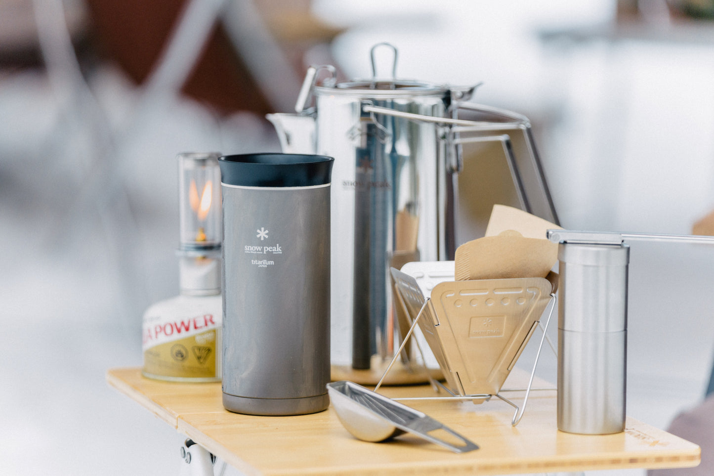 Snow Peak Nocturne Lantern Classic Kettle Coffee Pour Over Hakarute Measuring Spoon My /table at Expedition Exchange