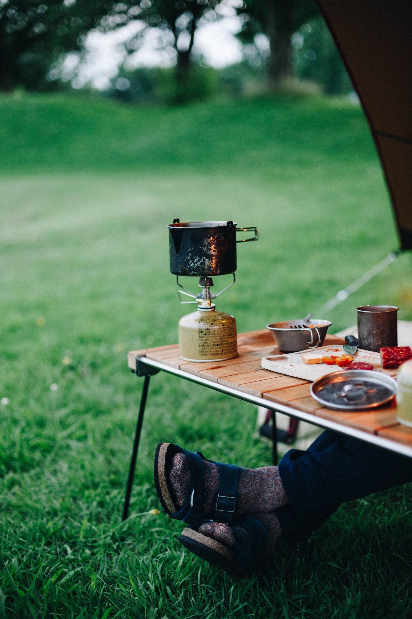 Snow Peak IGT Slim (CK-180) Expedition Exchange Charcuterie Board Isobutane Gigapower Stove Burner