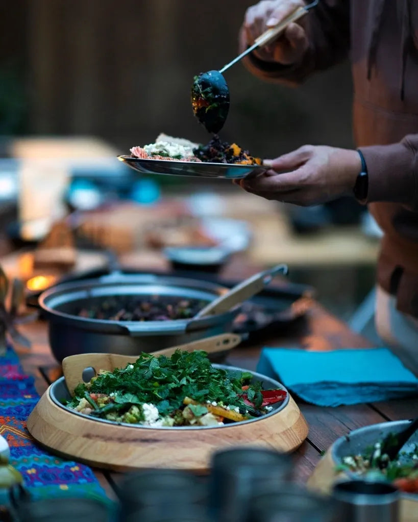 Snow_Peak_Nylon_Ladle_CS-214 Expedition Exchange Bamboo Spatula Nylon Turner Spaula Tableware Family L Stainless Plate