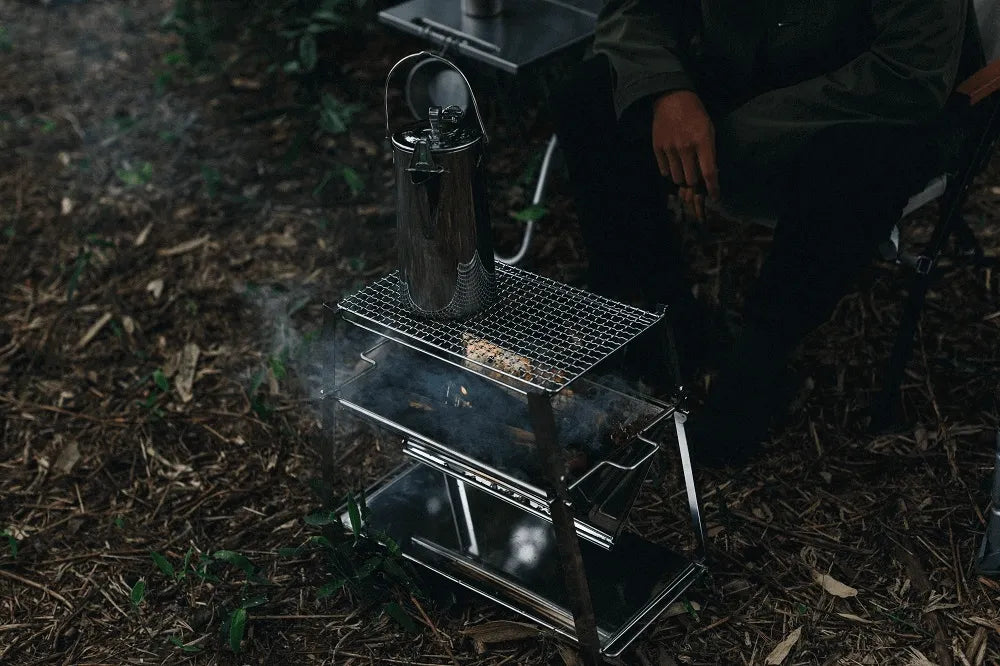 Snow Peak Takibi Solo Pack & Carry Fireplace SR (ST-021) Classic Kettle