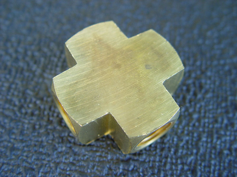 Coilhose Pneumatics Solid Brass Air Line Cross (A967D)