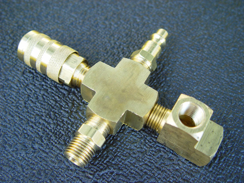 Coilhose Pneumatics Solid Brass Hex Nipple Adapter (A955D)