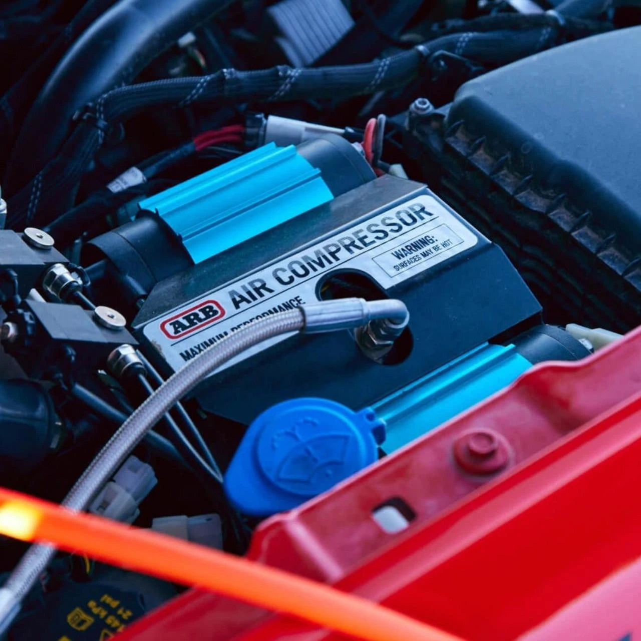 ARB Twin Motor Onboard 12V Air Compressor (CKMTA12) Expedition Exchange Mounted In Engine Compartment Dead Space ARB Air Locker Solenoids