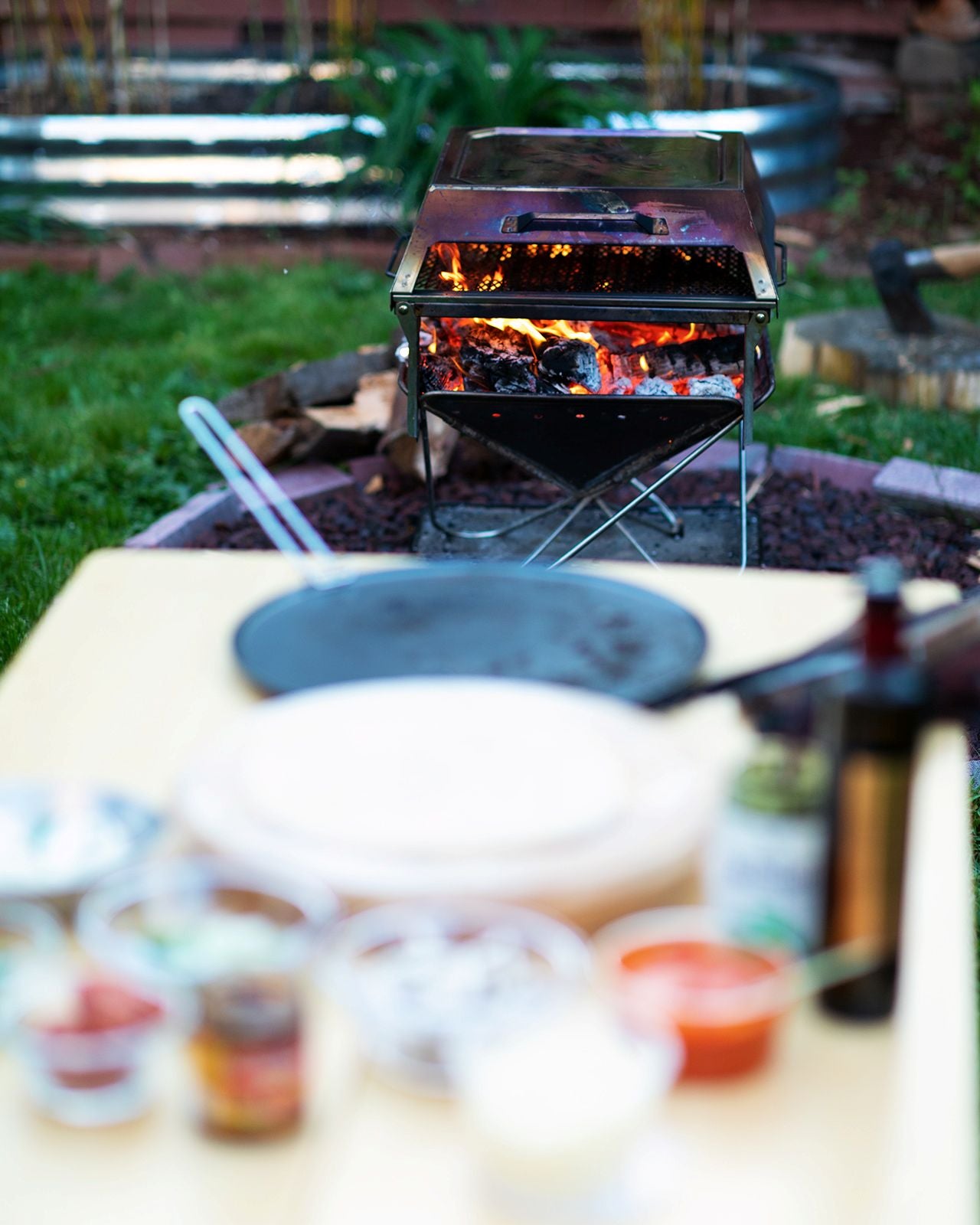 Snow Peak Takibi Fire & Grill Pack & Carry Fireplace Kit (ST-032SETS)