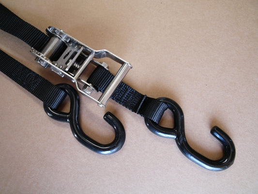Mac's Custom Tie Downs 12' Stainless Steel Ratchet Strap (MC12)